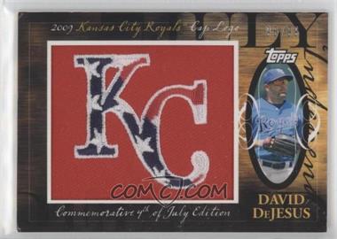 2010 Topps - Jumbo Packs Manufactured Hat Logo Relic #MHR-306 - David DeJesus /99