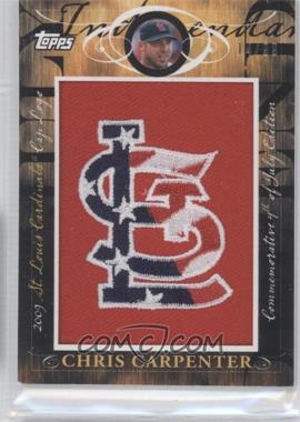 2010 Topps - Jumbo Packs Manufactured Hat Logo Relic #MHR-311 - Chris Carpenter /99