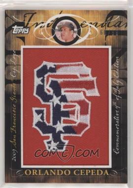 2010 Topps - Jumbo Packs Manufactured Hat Logo Relic #MHR-375 - Orlando Cepeda /99