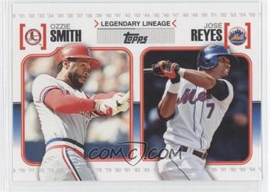 2010 Topps - Legendary Lineage #LL12 - Ozzie Smith, Jose Reyes