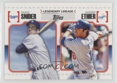 2010 Topps - Legendary Lineage #LL15 - Duke Snider, Andre Ethier