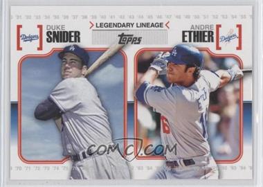 2010 Topps - Legendary Lineage #LL15 - Duke Snider, Andre Ethier