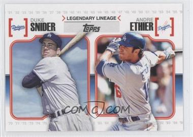 2010 Topps - Legendary Lineage #LL15 - Duke Snider, Andre Ethier