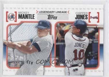 2010 Topps - Legendary Lineage #LL2 - Mickey Mantle, Chipper Jones