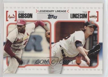 2010 Topps - Legendary Lineage #LL24 - Tim Lincecum, Bob Gibson