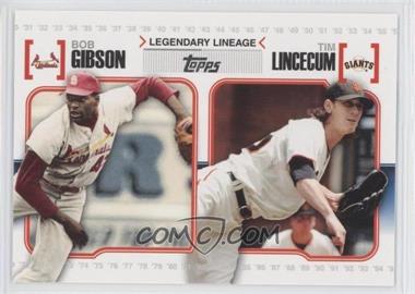 2010 Topps - Legendary Lineage #LL24 - Tim Lincecum, Bob Gibson