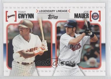 2010 Topps - Legendary Lineage #LL27 - Tony Gwynn, Joe Mauer