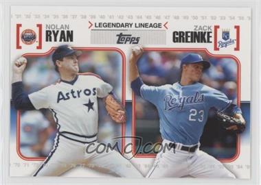 2010 Topps - Legendary Lineage #LL28 - Nolan Ryan, Zack Greinke