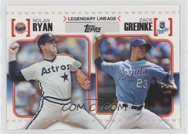 2010 Topps - Legendary Lineage #LL28 - Nolan Ryan, Zack Greinke