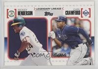 Carl Crawford, Rickey Henderson [Noted]