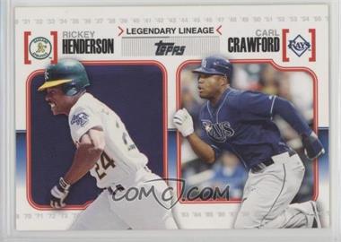 2010 Topps - Legendary Lineage #LL30 - Carl Crawford, Rickey Henderson [Noted]
