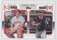 Johnny Bench, Joe Mauer