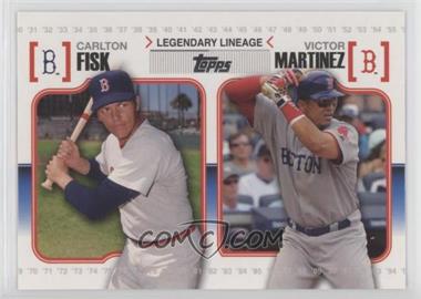 2010 Topps - Legendary Lineage #LL33 - Carlton Fisk, Victor Martinez
