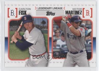 2010 Topps - Legendary Lineage #LL33 - Carlton Fisk, Victor Martinez