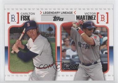 2010 Topps - Legendary Lineage #LL33 - Carlton Fisk, Victor Martinez