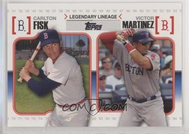 2010 Topps - Legendary Lineage #LL33 - Carlton Fisk, Victor Martinez