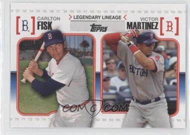 2010 Topps - Legendary Lineage #LL33 - Carlton Fisk, Victor Martinez