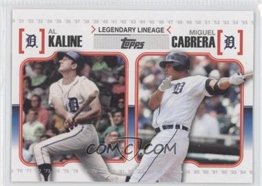 2010 Topps - Legendary Lineage #LL35 - Al Kaline, Miguel Cabrera