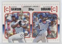 Andre Dawson, Alfonso Soriano [EX to NM]