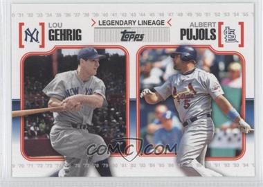 2010 Topps - Legendary Lineage #LL42 - Lou Gehrig, Albert Pujols