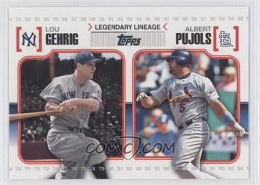 2010 Topps - Legendary Lineage #LL42 - Lou Gehrig, Albert Pujols