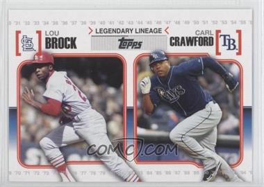 2010 Topps - Legendary Lineage #LL49 - Carl Crawford, Lou Brock