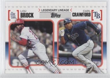 2010 Topps - Legendary Lineage #LL49 - Carl Crawford, Lou Brock