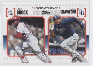 2010 Topps - Legendary Lineage #LL49 - Carl Crawford, Lou Brock
