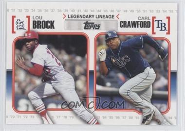 2010 Topps - Legendary Lineage #LL49 - Carl Crawford, Lou Brock