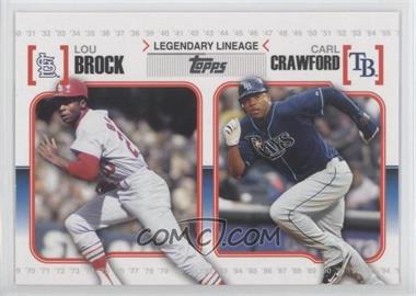 2010 Topps - Legendary Lineage #LL49 - Carl Crawford, Lou Brock