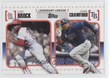 2010 Topps - Legendary Lineage #LL49 - Carl Crawford, Lou Brock