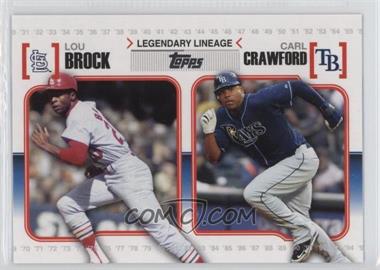 2010 Topps - Legendary Lineage #LL49 - Carl Crawford, Lou Brock