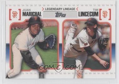 2010 Topps - Legendary Lineage #LL51 - Juan Marichal, Tim Lincecum