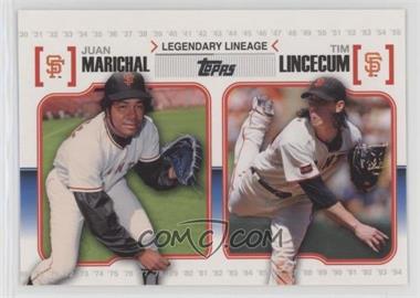 2010 Topps - Legendary Lineage #LL51 - Juan Marichal, Tim Lincecum