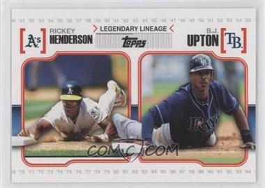 2010 Topps - Legendary Lineage #LL55 - B.J. Upton, Rickey Henderson