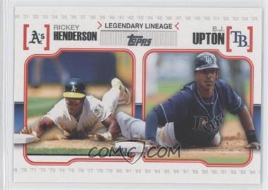 2010 Topps - Legendary Lineage #LL55 - B.J. Upton, Rickey Henderson