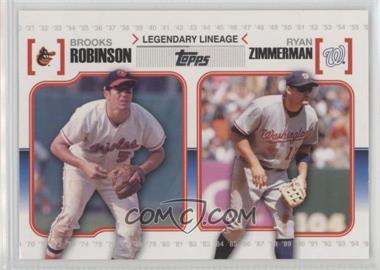 2010 Topps - Legendary Lineage #LL56 - Brooks Robinson, Ryan Zimmerman