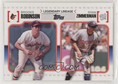 2010 Topps - Legendary Lineage #LL56 - Brooks Robinson, Ryan Zimmerman