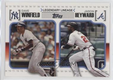 2010 Topps - Legendary Lineage #LL61 - Jason Heyward, Dave Winfield