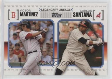 2010 Topps - Legendary Lineage #LL63 - Carlos Santana, Victor Martinez