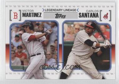 2010 Topps - Legendary Lineage #LL63 - Carlos Santana, Victor Martinez