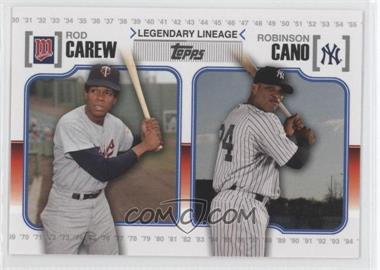 2010 Topps - Legendary Lineage #LL64 - Robinson Cano, Rod Carew