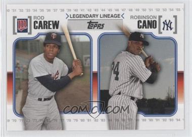 2010 Topps - Legendary Lineage #LL64 - Robinson Cano, Rod Carew