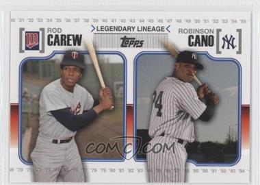 2010 Topps - Legendary Lineage #LL64 - Robinson Cano, Rod Carew