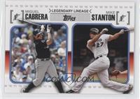 Miguel Cabrera, Giancarlo Stanton (Mike on Card)