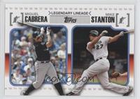 Miguel Cabrera, Giancarlo Stanton (Mike on Card)