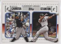 Miguel Cabrera, Giancarlo Stanton (Mike on Card)