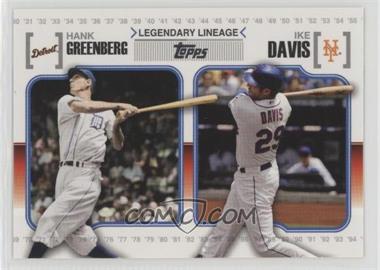 2010 Topps - Legendary Lineage #LL67 - Ike Davis, Hank Greenberg