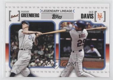 2010 Topps - Legendary Lineage #LL67 - Ike Davis, Hank Greenberg