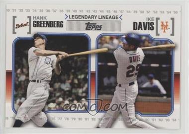 2010 Topps - Legendary Lineage #LL67 - Ike Davis, Hank Greenberg